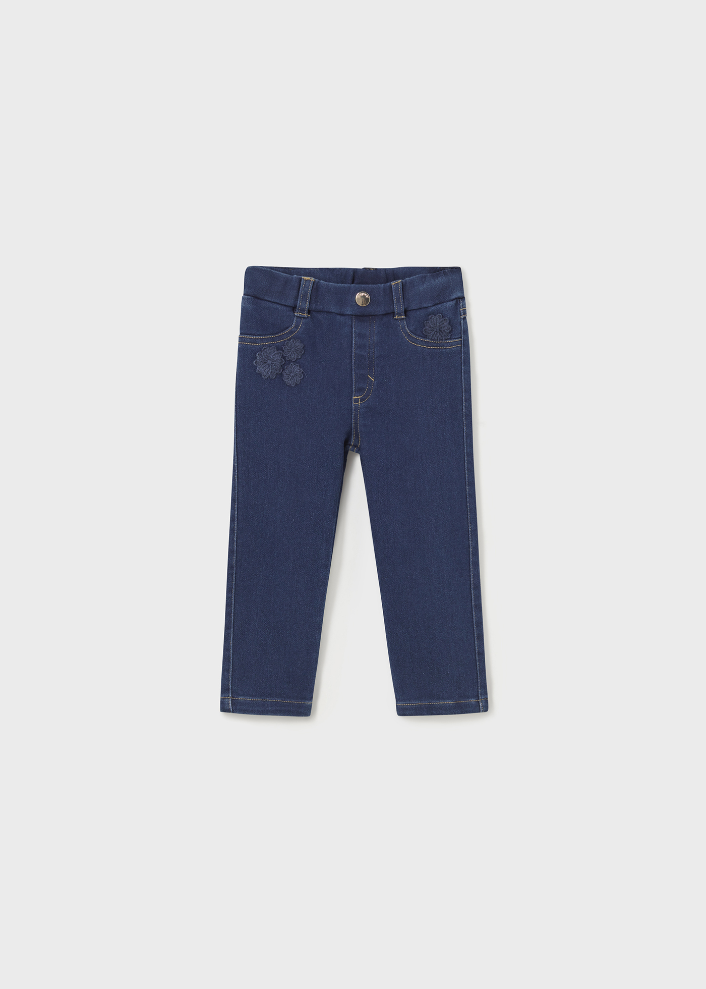 Calça jeans skinny para bebês