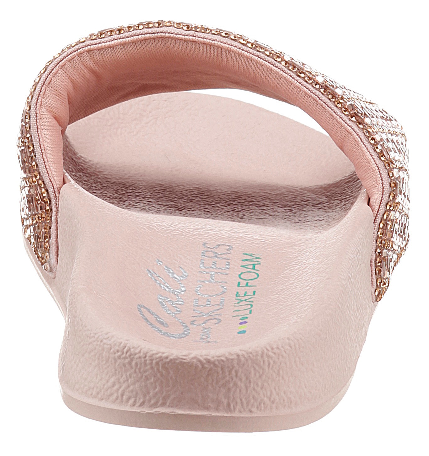 Skechers Pantolette »POP UPS NEW SPARK«  , Sommerschuh, Schlappen mit funkelnder Bandage