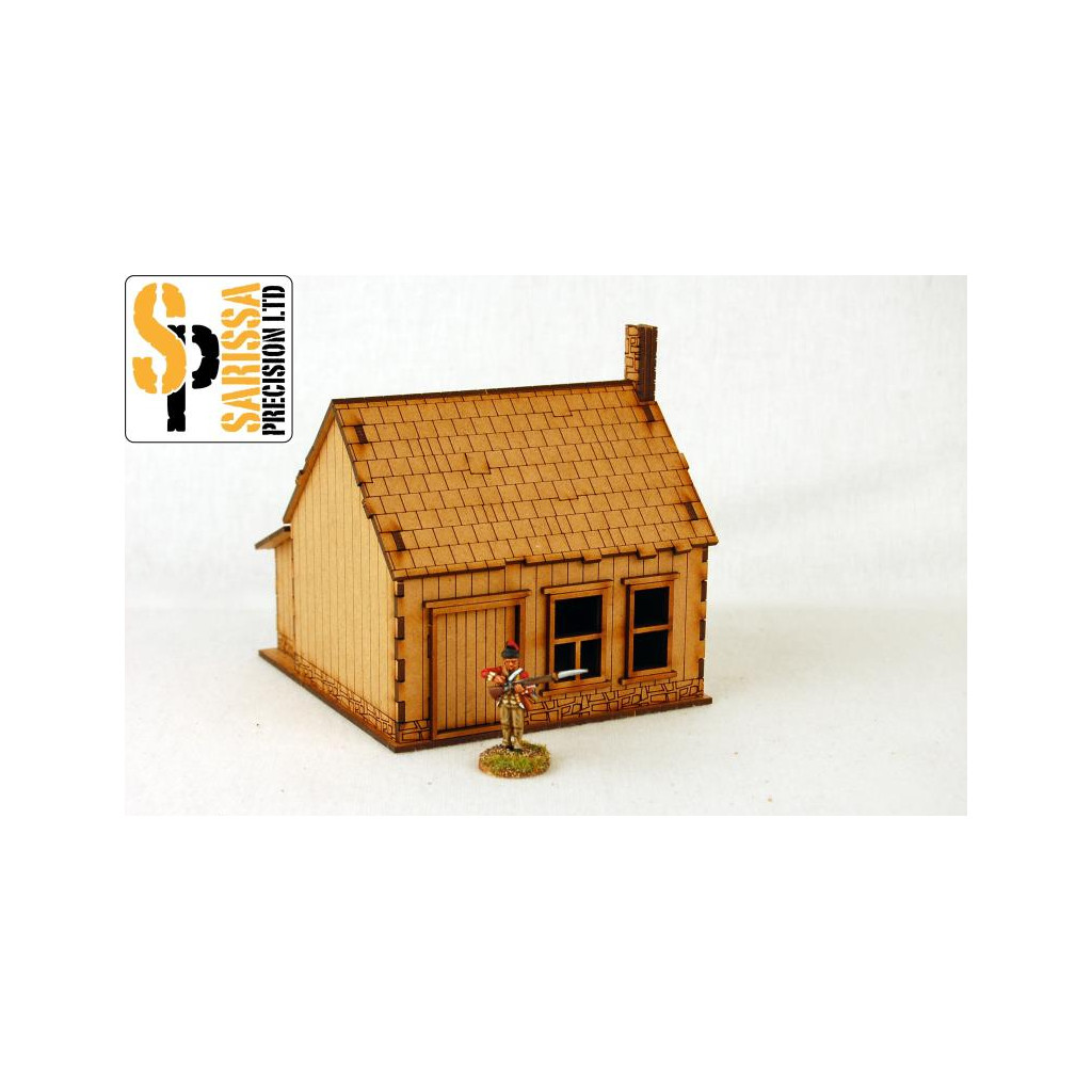 Old West: House with Stone Chimney 6