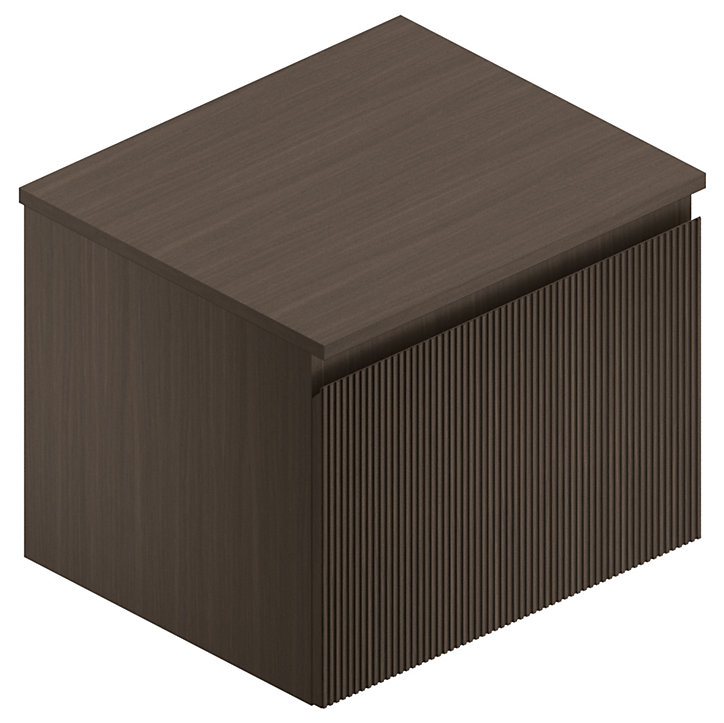 Meuble sous vasque finition Noyer 60 cm Pura