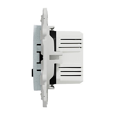 Prise USB double type A+C 5 Vcc 2.4 A affleurante Odace recyclé Schneider Electric blanc