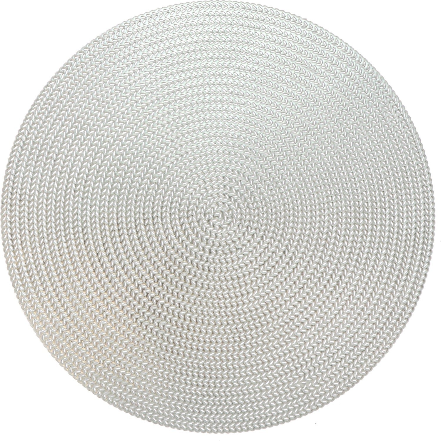 Unique Living placemat Thora zilver D 38 cm