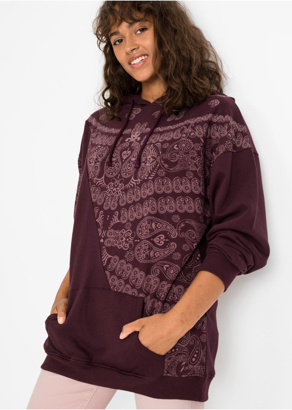 Sweat-shirt à capuche imprimé