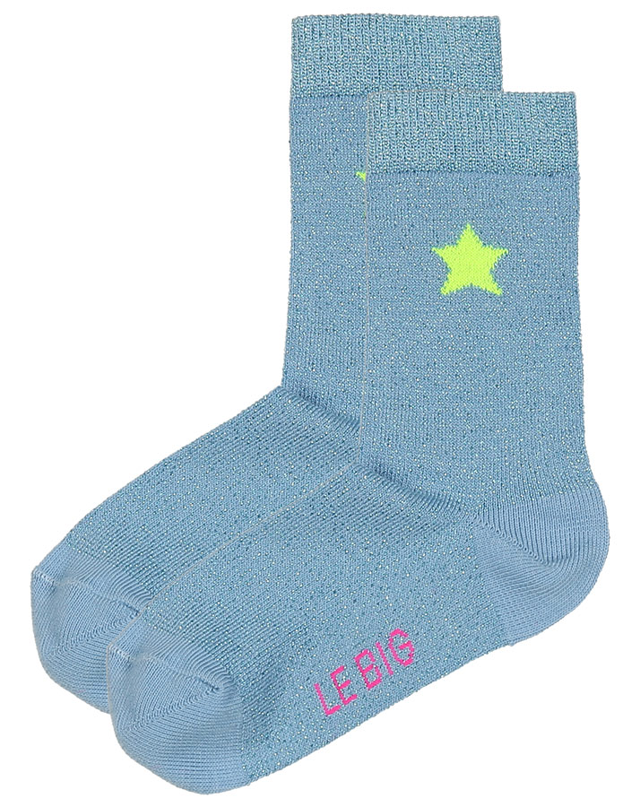 Socken TAMELA 3er-Pack mit Glitzer in blau/rosa/dunkelblau