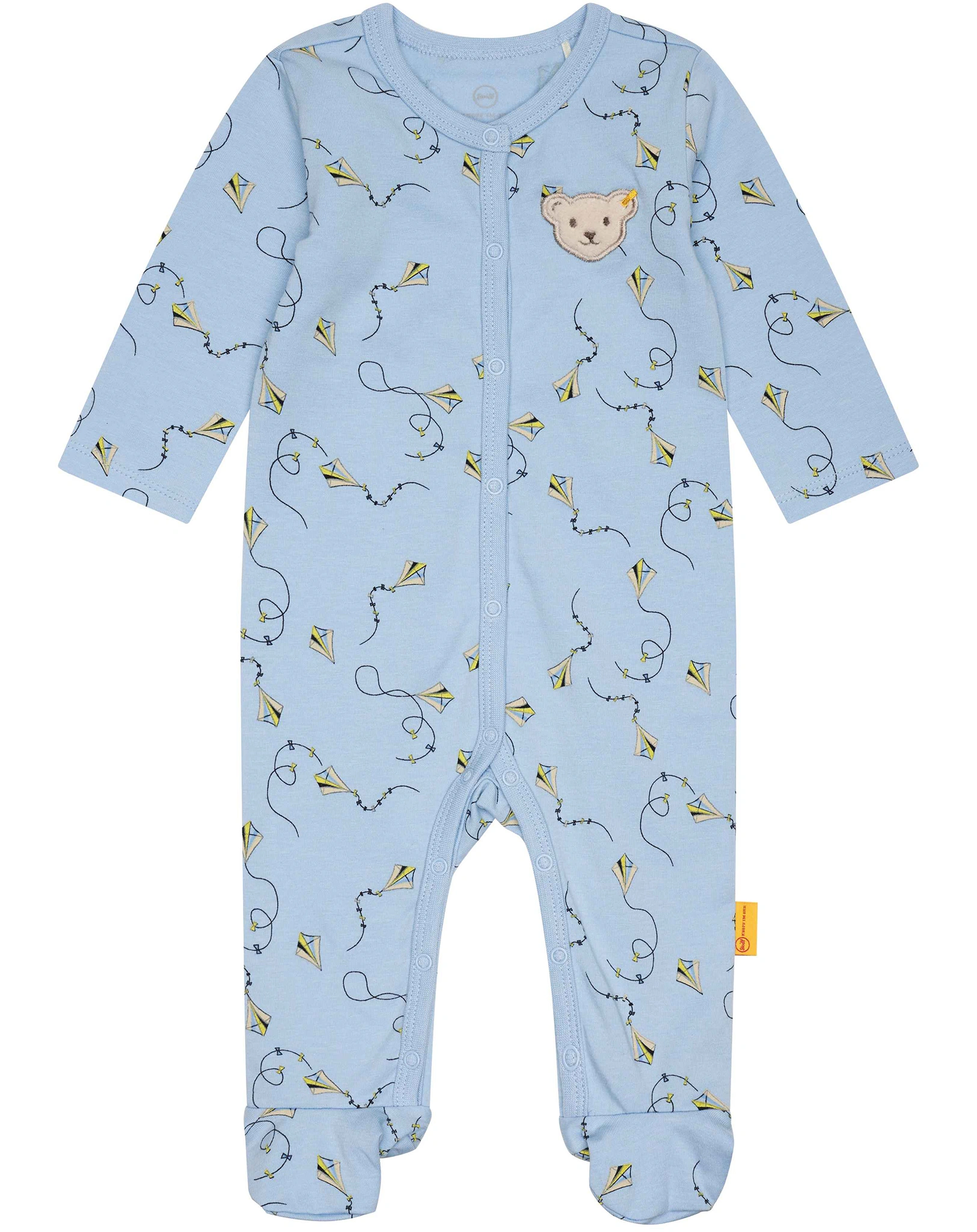 Langarmstrampler PAWERFUL WELLNESS in chambray blue