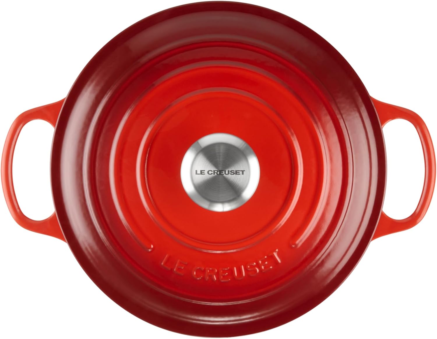 Le Creuset Signature Gusseisen-Bräter mit Deckel, Ø 24 cm, Rund, Für alle Herdarten und Induktion geeignet, Volumen: 4,2 l, 4,305 kg, Kirschrot, 21177240602430