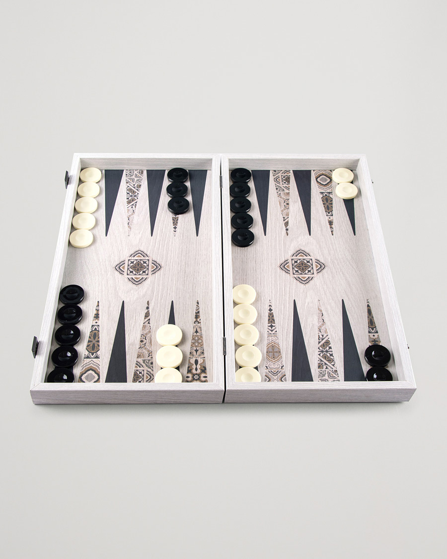 Manopoulos Wooden Creative Moroccan Mosaic Backgammon