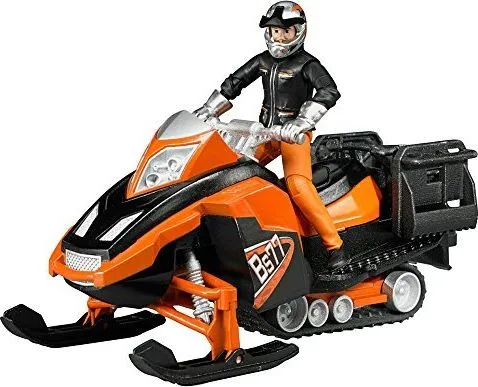 Bruder Snowmobil with driver and accessories toy
