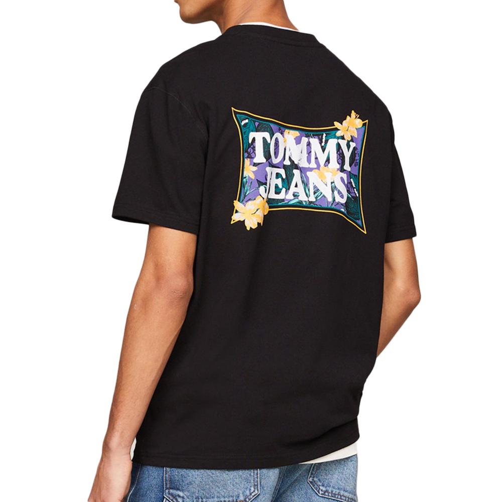 Tommy Hilfiger T-shirt Noir Homme Tommy Hilfiger Flower Power