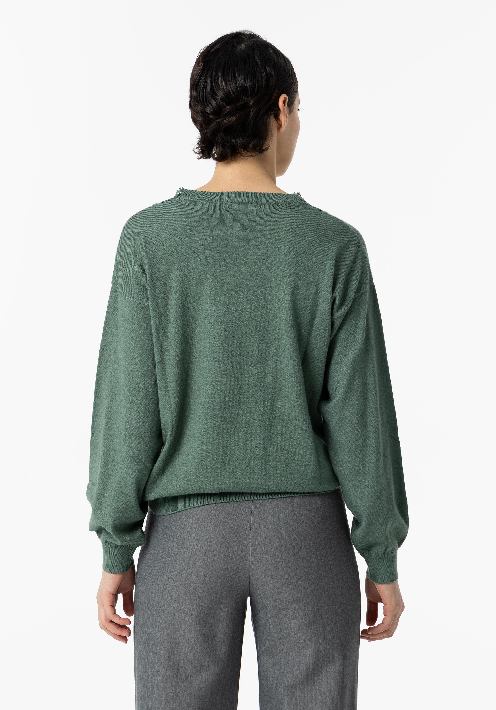 Camisola de Malha com Renda