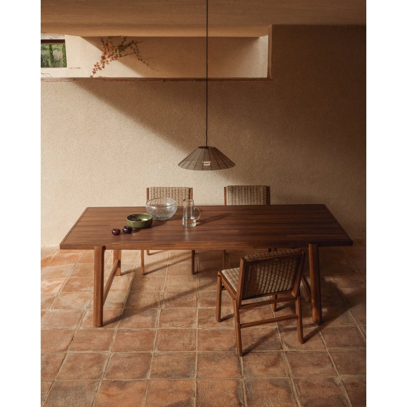 Table d’extérieur Itani en bois d’acacia 200 x 100 cm FSC 100 %