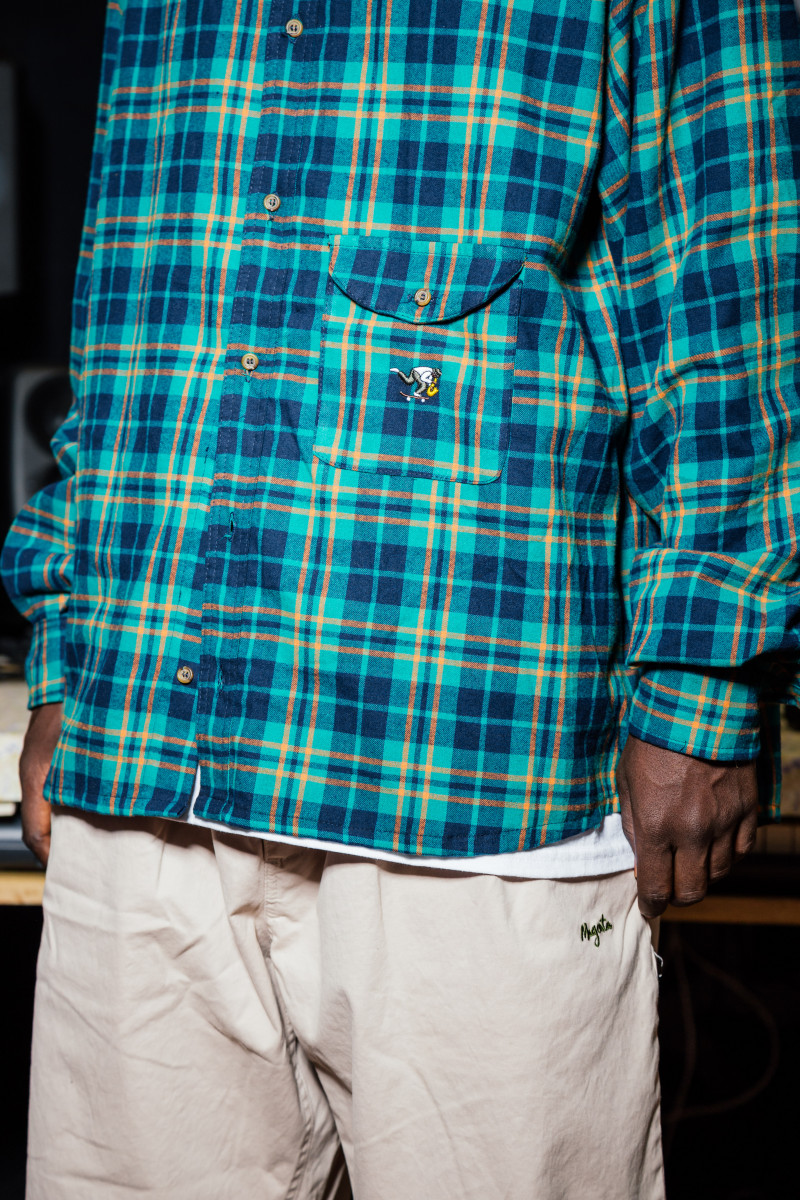 CHEMISE EN FLANELLE JAZZ - VERTE