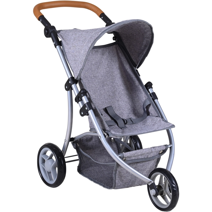 knorr toys® Puppenbuggy Jogger Lio - stone brown grau