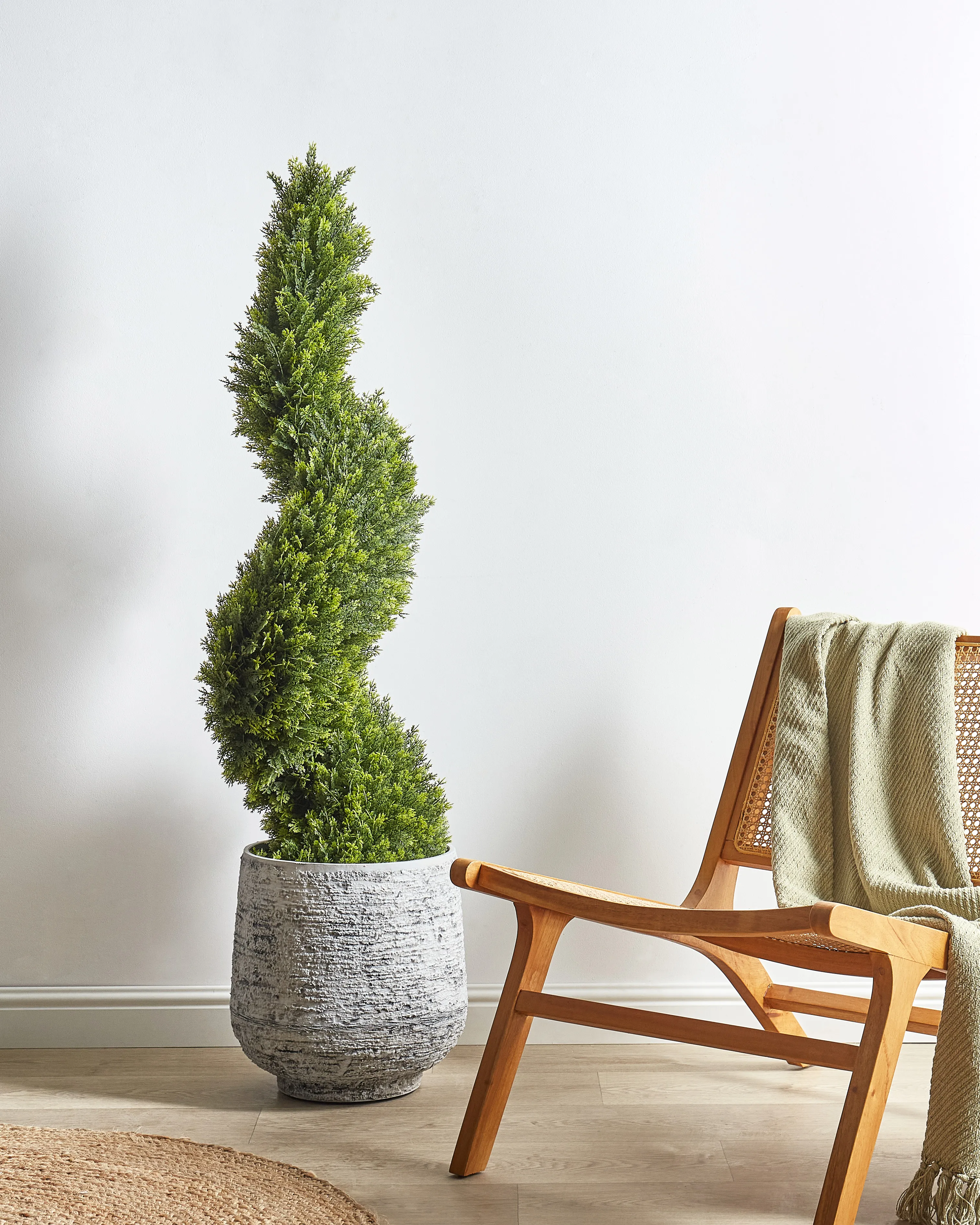 Kunstplant CYPRESS SPIRAL TREE 126 cm Groen