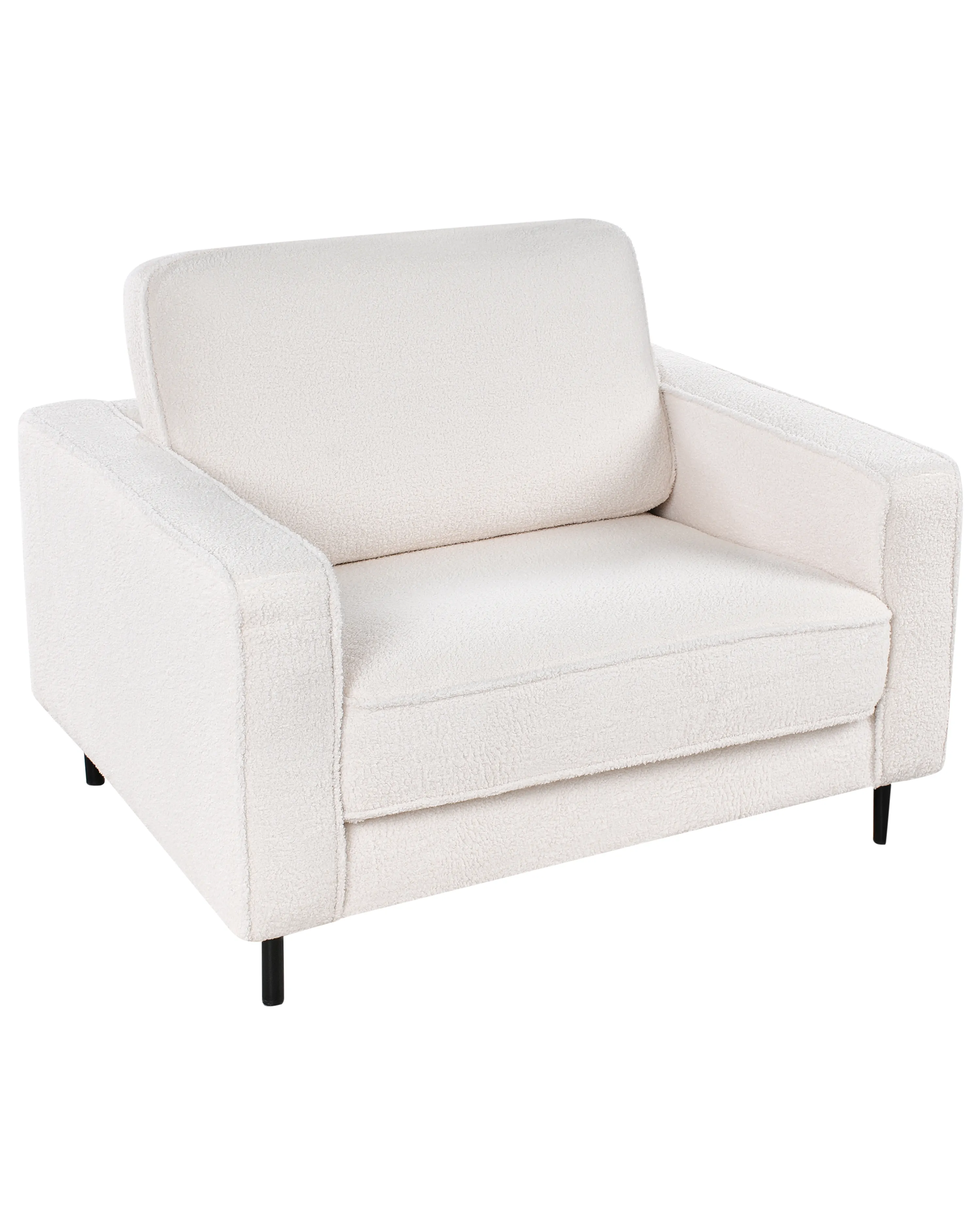 Fauteuil SAVALEN Bouclé Wit