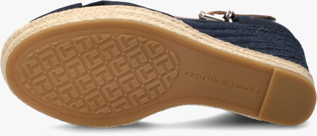 TOMMY HILFIGER blauwe tommy hilfiger espadrilles basic open toe high wedge
