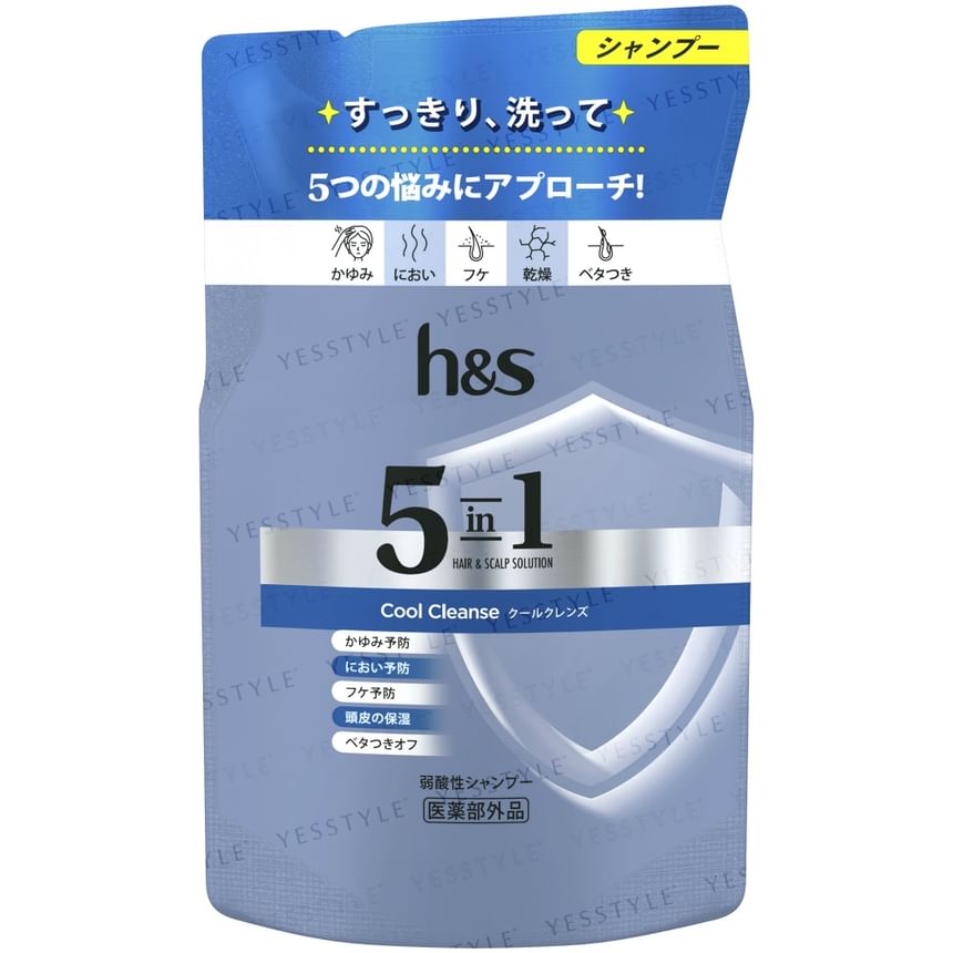 h&s - 5 In1 Haar & Hoofdhuid Oplossing Koele Reinigende Shampoo