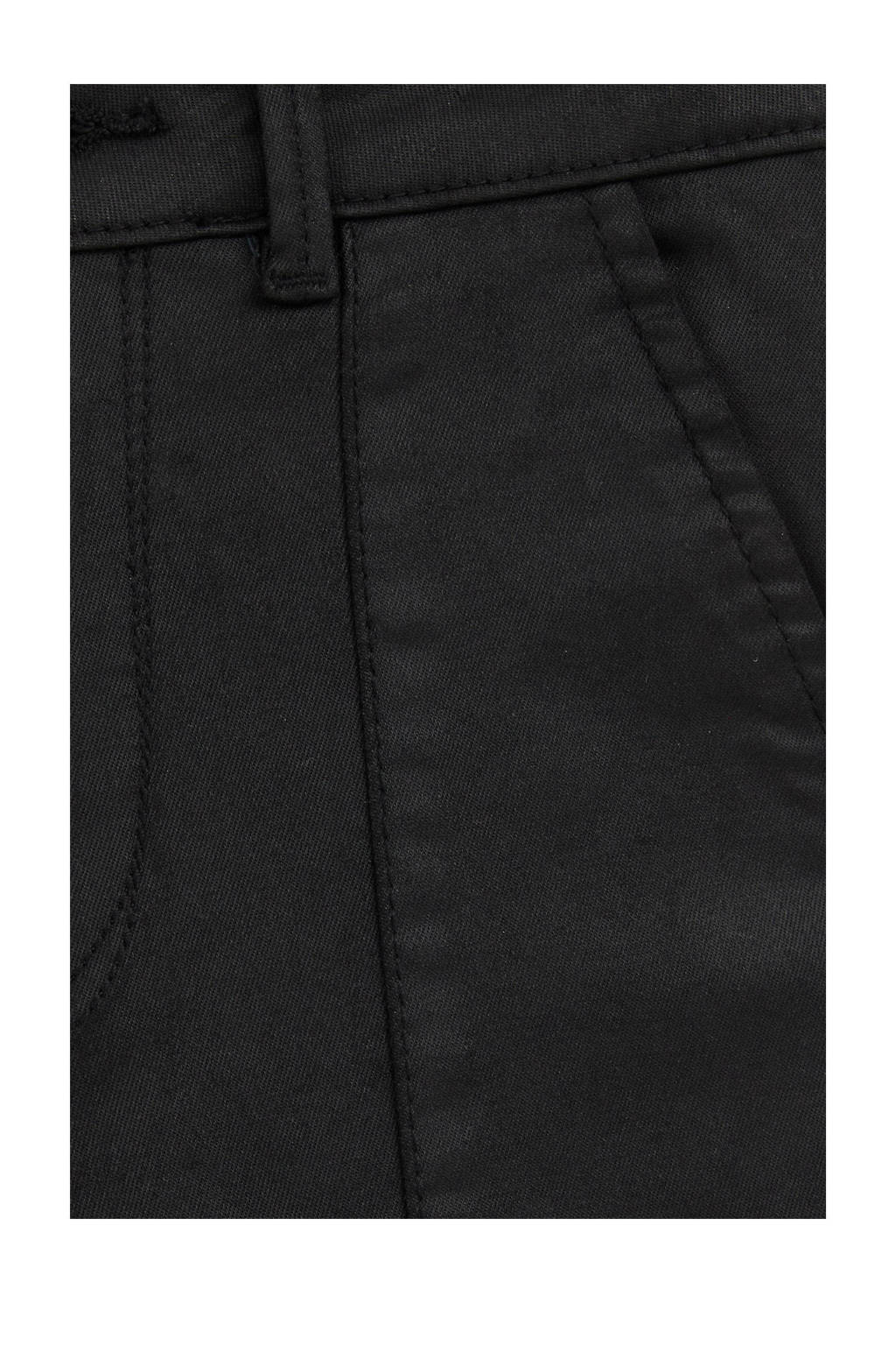 WE Fashion coated high waist loose fit jeans coated denim