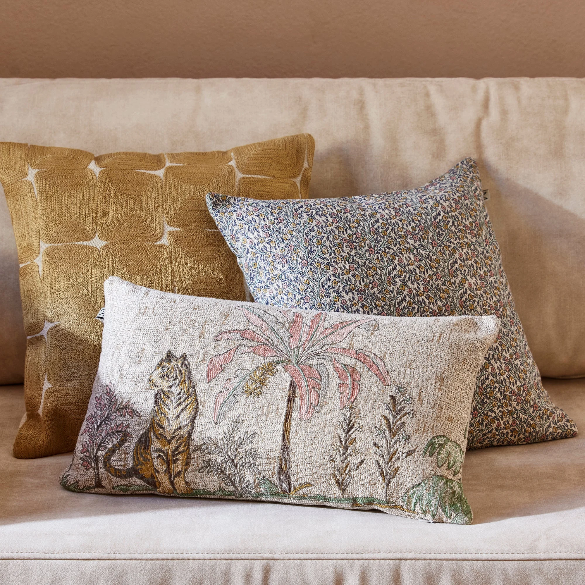 KARTY - Housse de coussin | Jaune