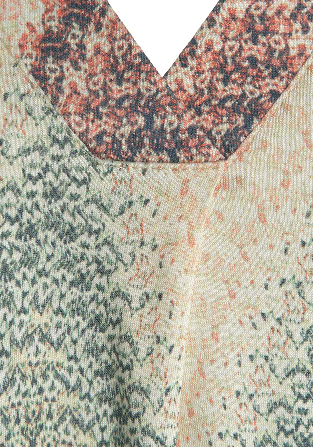 LASCANA Tanktop , mit Alloverprint und V-Ausschnitt, sommerliches Blusentop