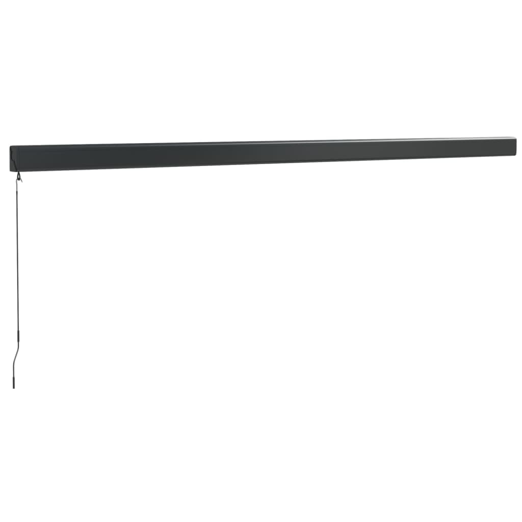 Auvent rétractable crème 5x3 m tissu et aluminium