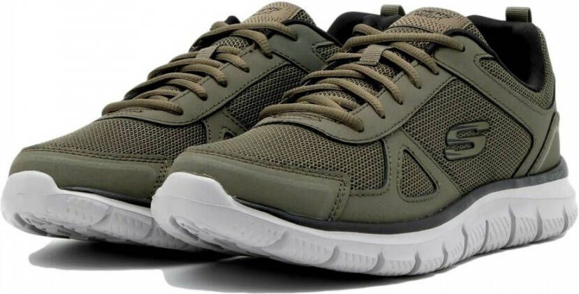 Skechers Track Scloric 52631 OLBK Mannen Groen Trainingschoenen Hardloopschoenen