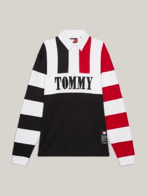 Polo de rugby Tommy Remastered com listras para ambos os sexos