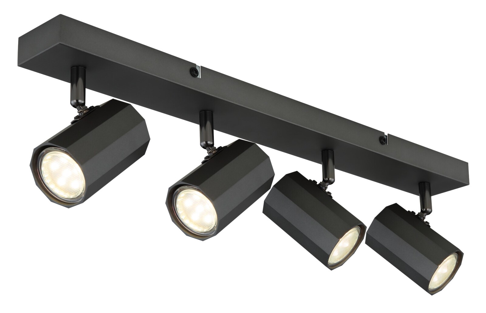 LED-Strahler - grau matt - 4-flammig