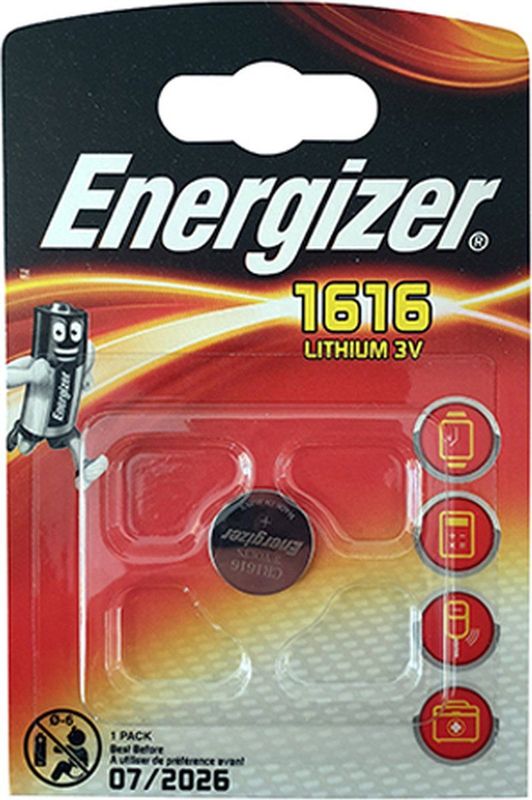 Energizer - CR1616 - Knoopcel - Lithium - 1 Pcs.
