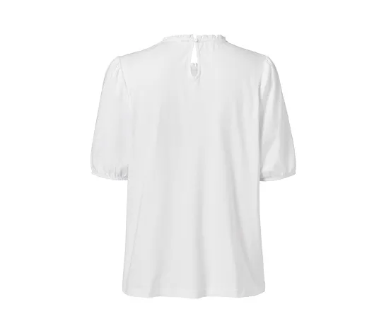 Shirt mit gesmoktem Einsatz