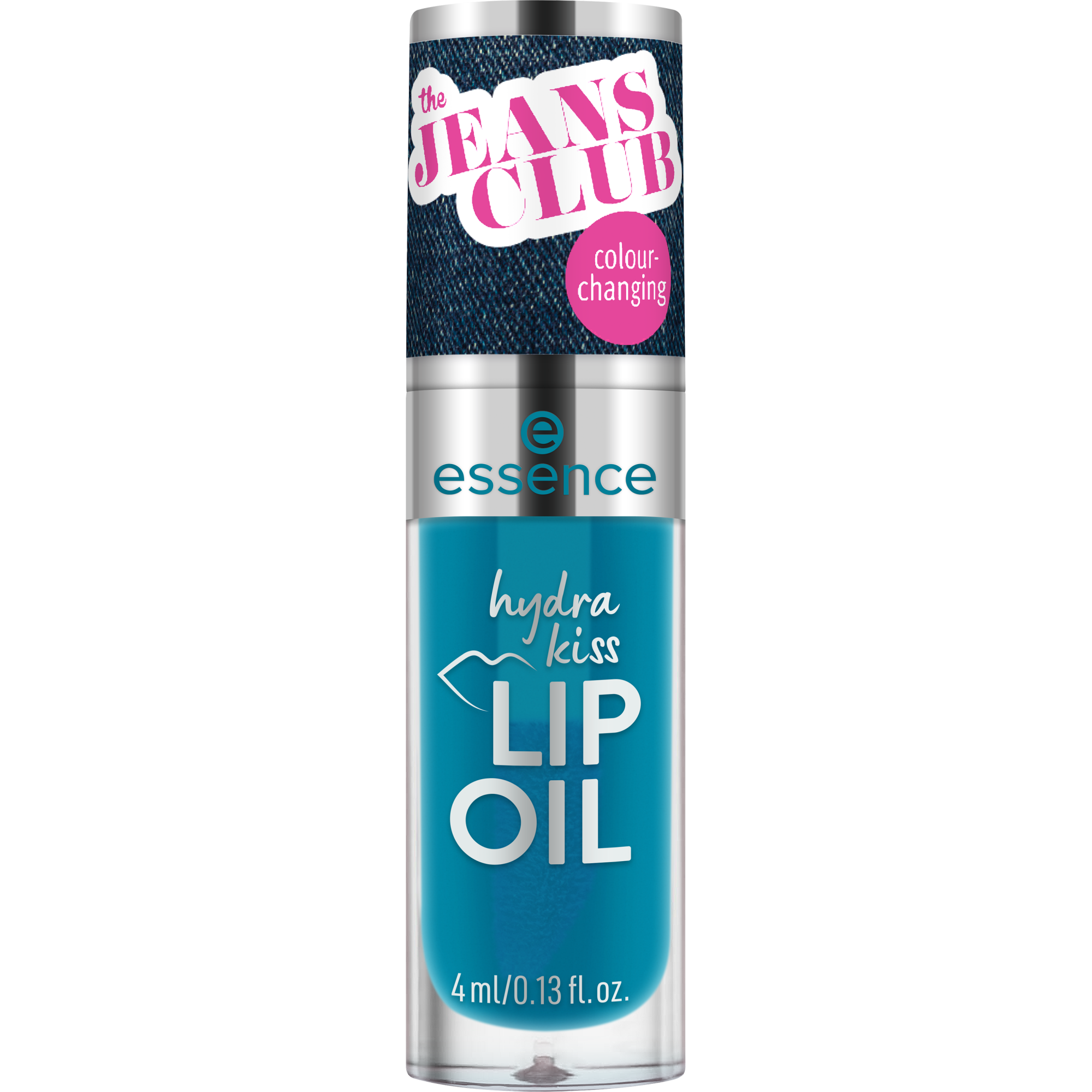 the JEANS CLUB colour-changing hydra kiss lip oil