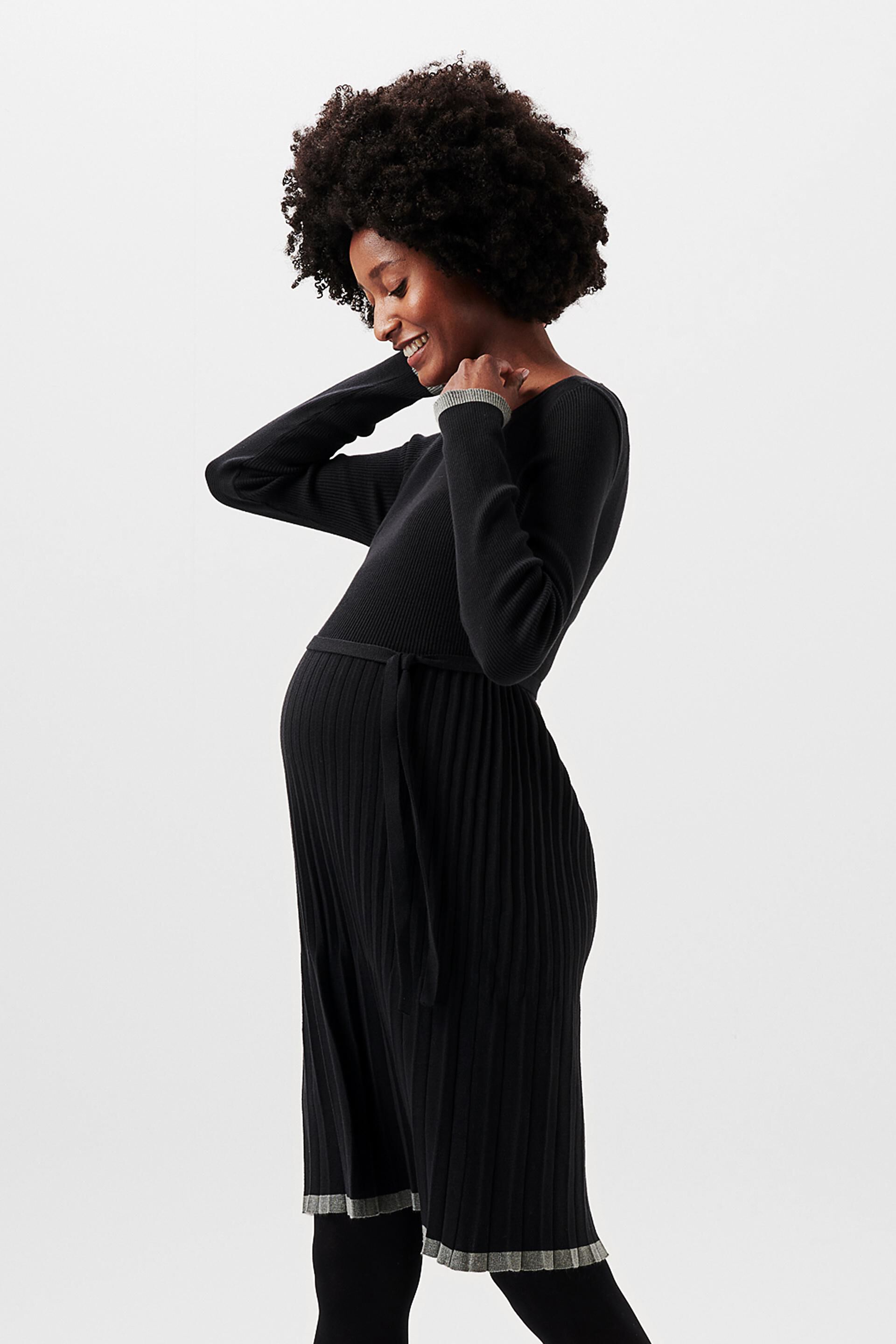Robe-pull plissée, coton biologique