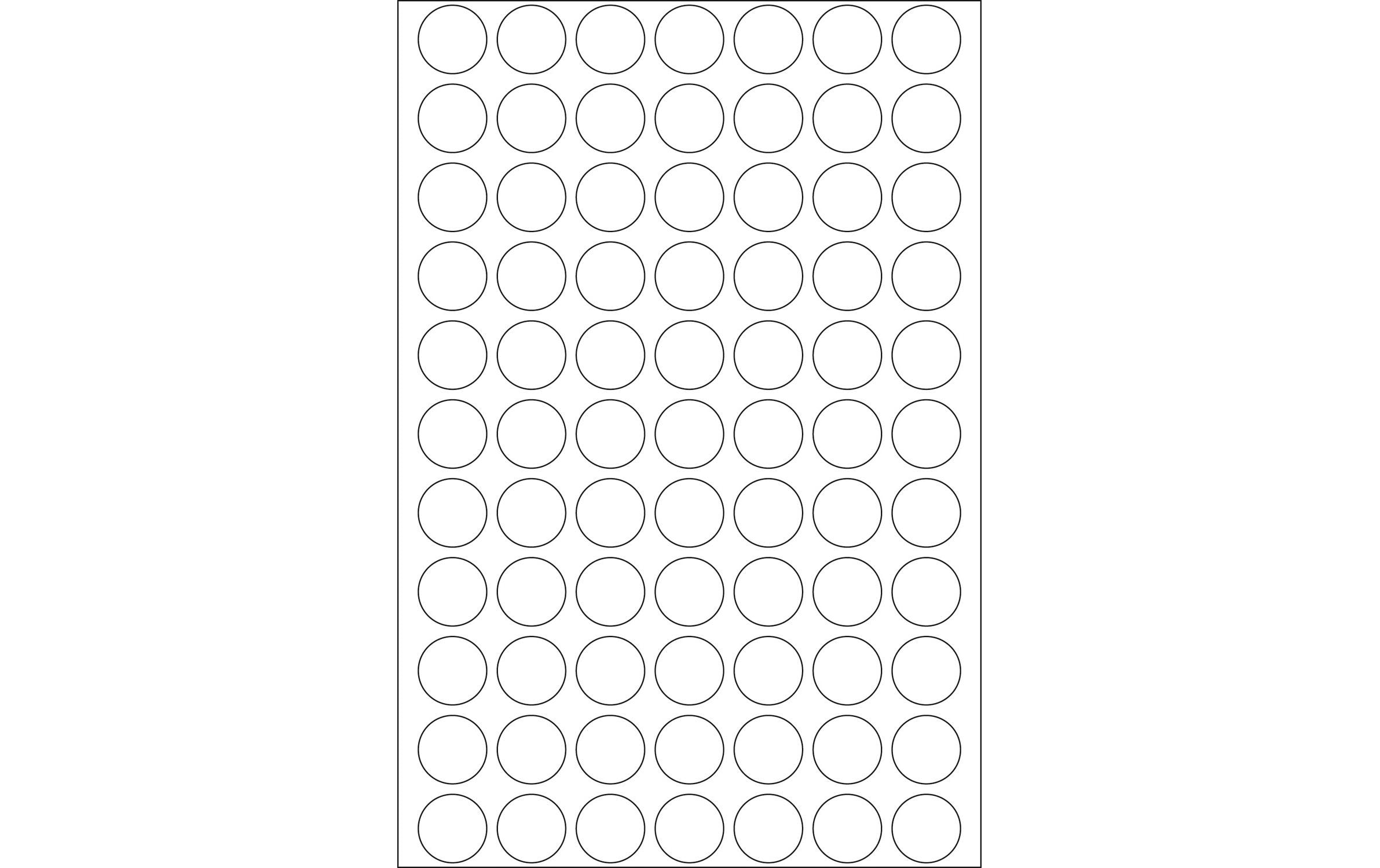 Vielzweck-Etiketten 2230 Ø 13 mm, 32 Blatt, WeissUniversal-Etiketten ideal für schnelle Notizen