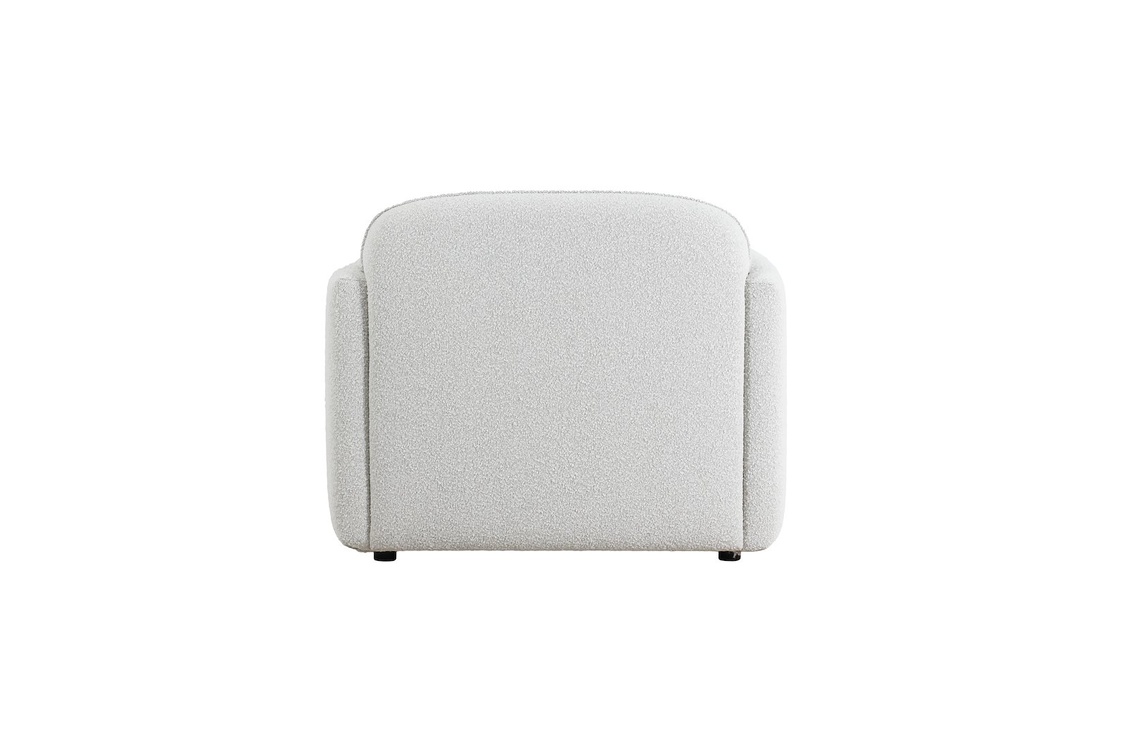 Fluff Hvilestol Tekstil Copenhagen Boucle 900 White med sorte ben