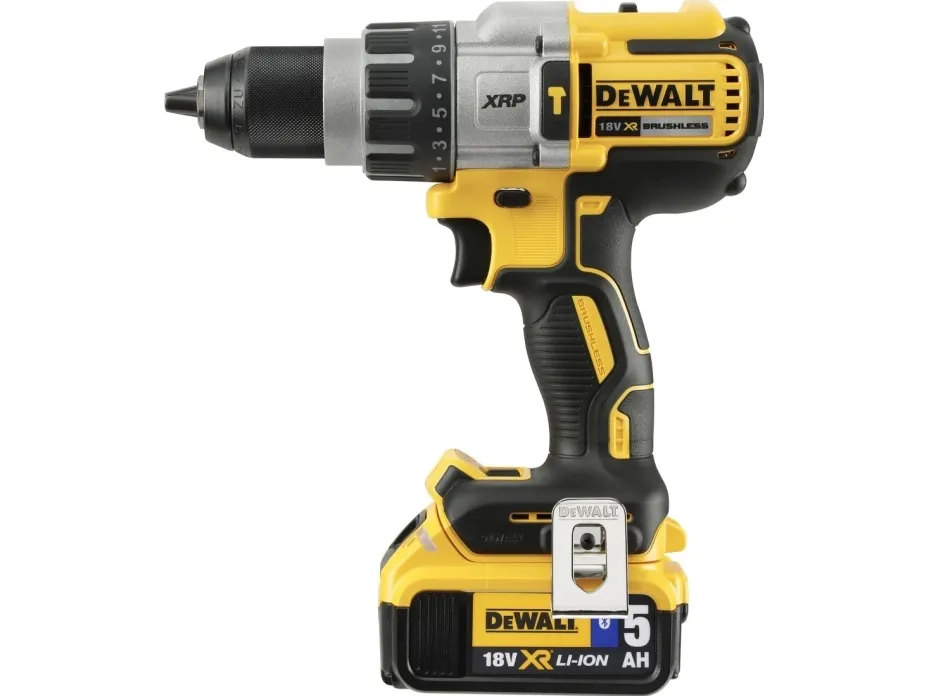 DeWALT DCD996P2-QW - Hammerbor/skruemaskine - ledningfri - 820 W - 3-hastigheders - nøgleløs borepatron 13 mm - 95 N·m - 2 batterier - 18 V