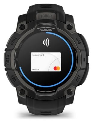 Montre GPS Garmin Instinct 3 AMOLED - 45 mm Noir avec Bracelet en Silicone Noir