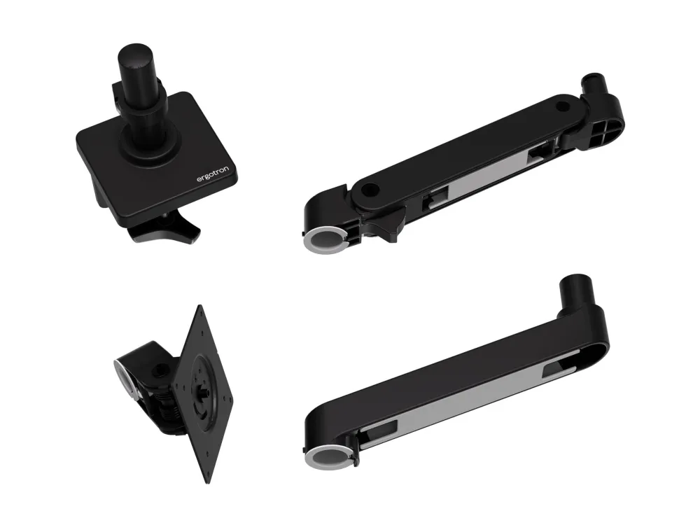 Ergotron LX Pro - Monteringssæt (drejelig arm) - modulær - for LCD display - sort - skærmstørrelse: op til 34