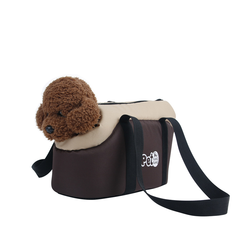 (42x30cm) Faltbare Haustier Transporttasche Reise Tragetasche für Hunde / Katzen - Schwarz