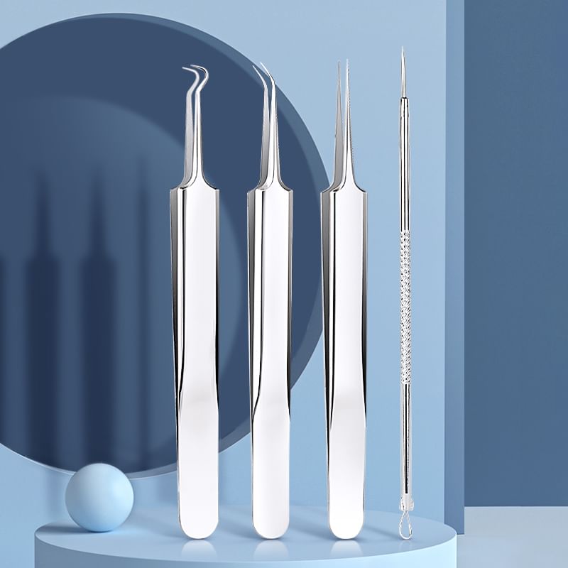 Beauty Artisan - Roestvrijstalen mee-eter pincet (verschillende designs) / set