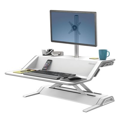 Fellowes Lotus - Kit bras porte-écran simple pour station assis-debout Lotus