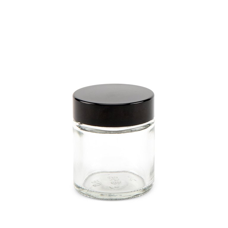 Glastiegel klar transparent