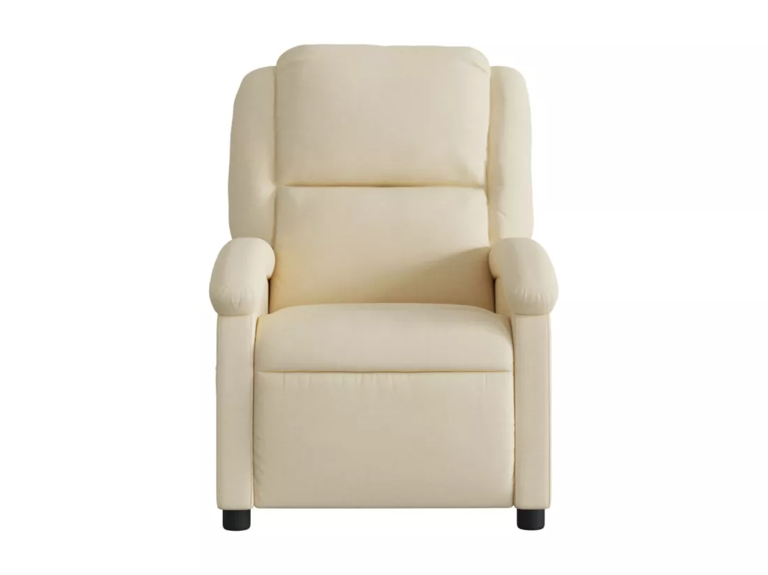 Fauteuil inclinable Crème Tissu