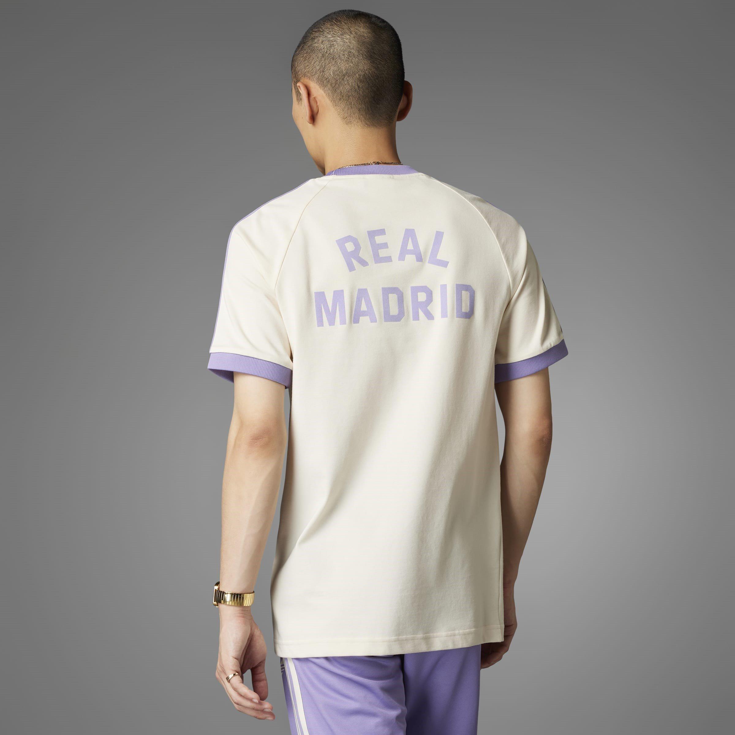 adidas Originals Real Madrid Adicolor Classics 3 Stripes T Shirt Adults