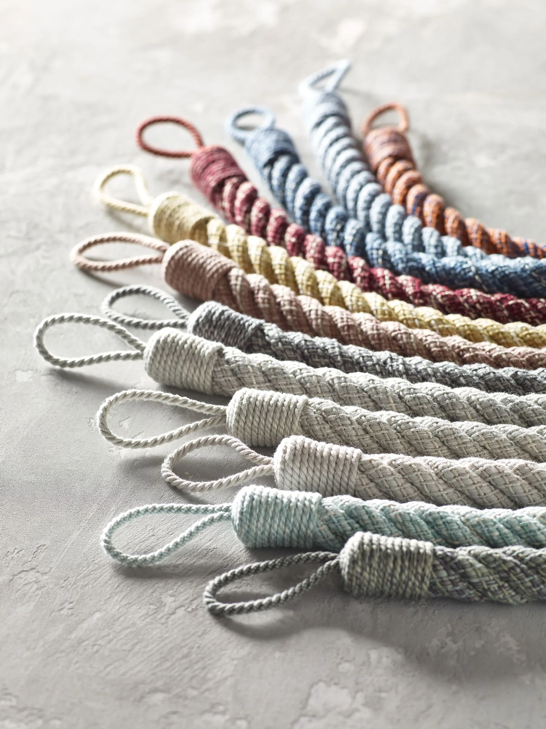 Laura Ashley Set of Two Felton Rope Tie Backs