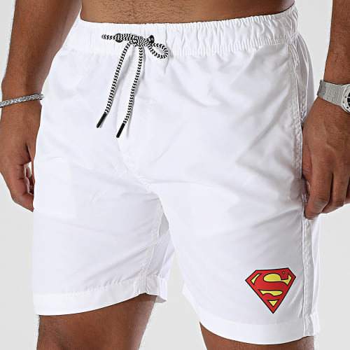 Short De Bain Logo Blanc