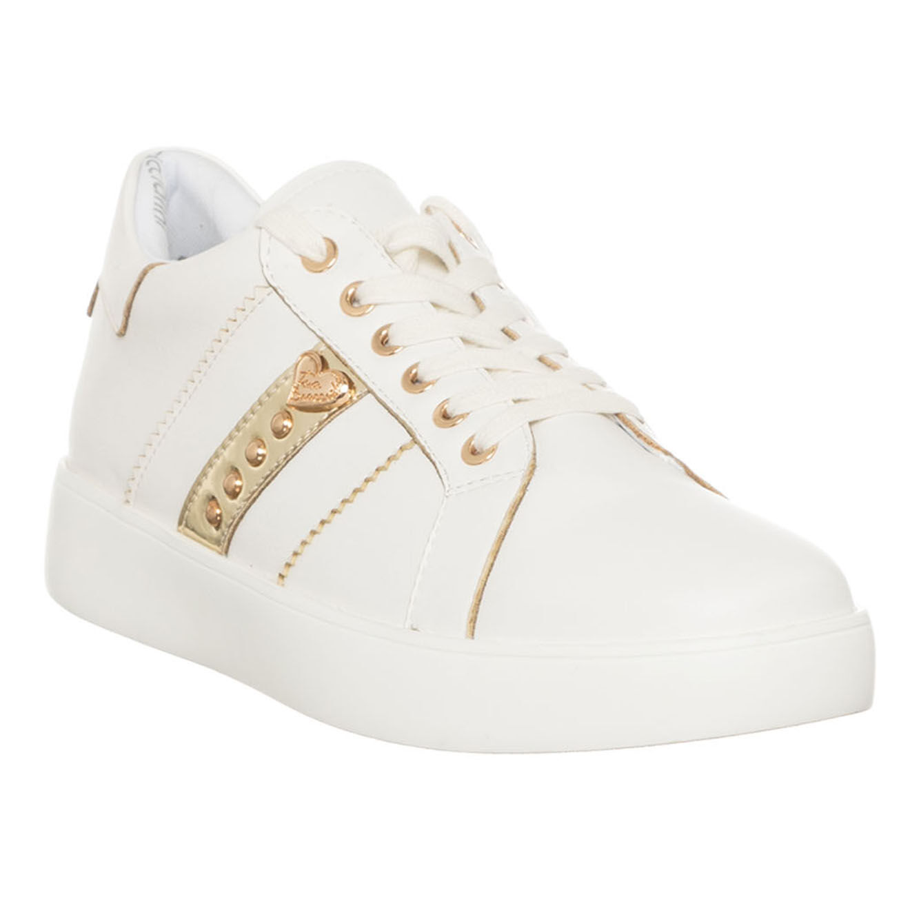 Tua By Braccialini Sneakers en Cuir Cali blanc/doré