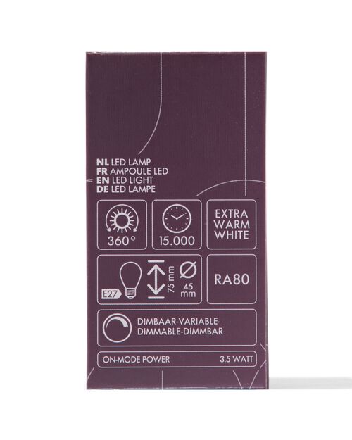 ampoule led sphérique E27 3,5W 200lm