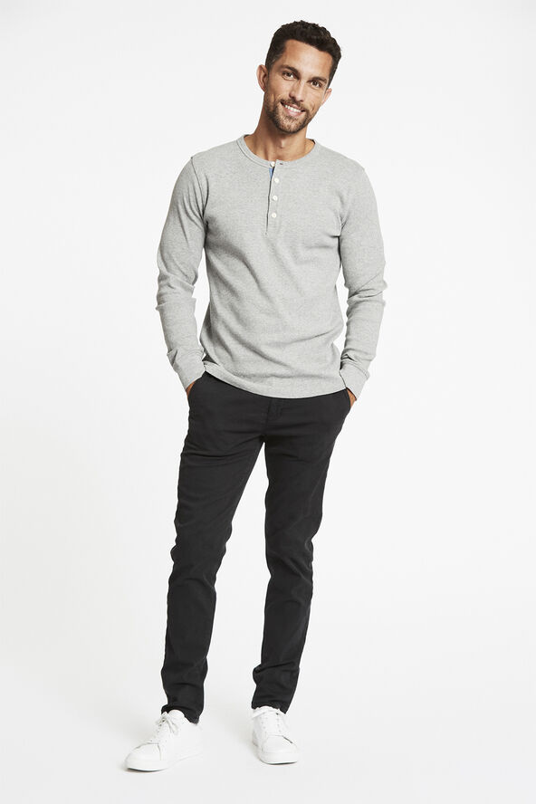 Lindbergh Solid granddad L/S Grå