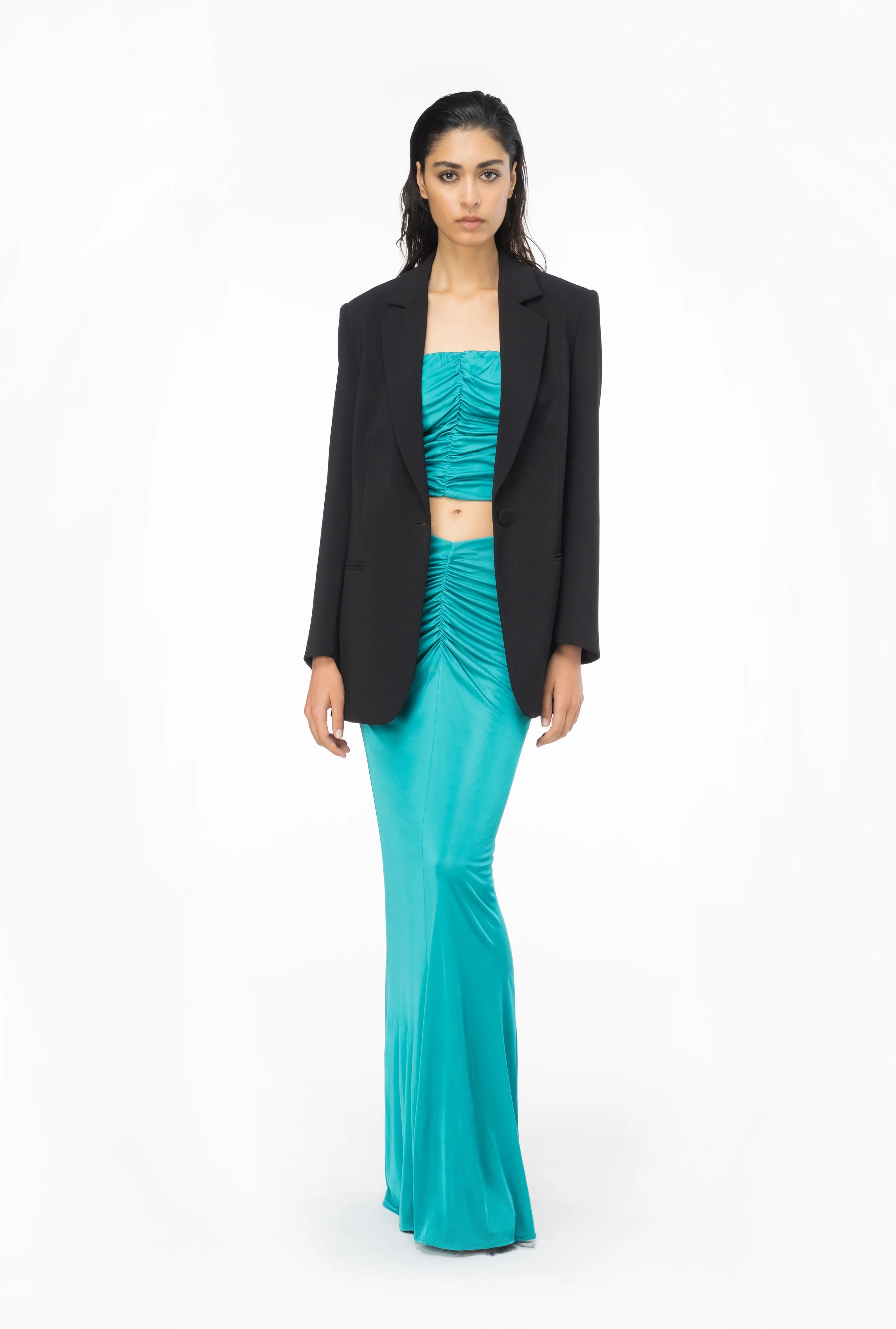 Jupe longue | Bleu