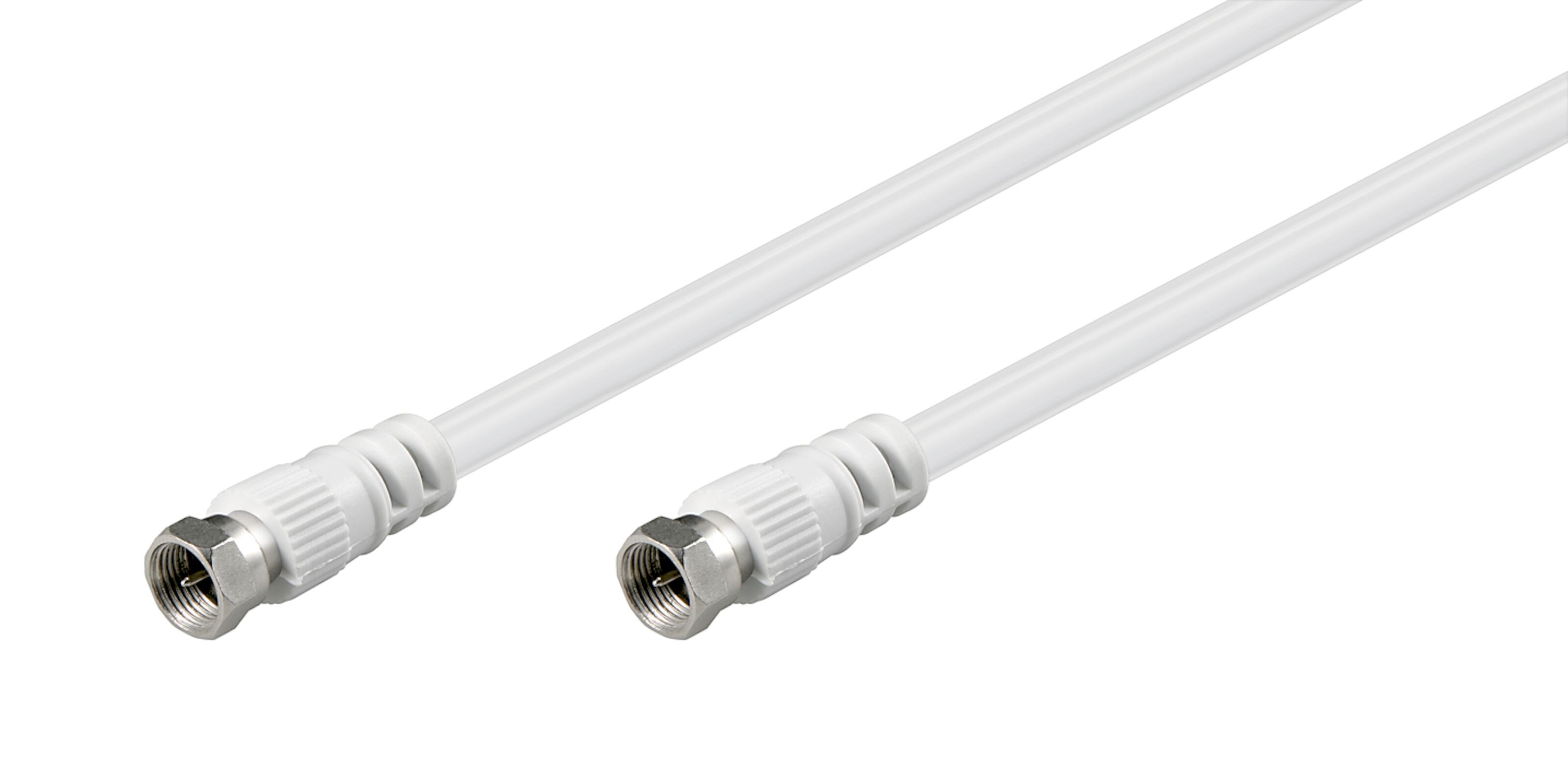 Luxorparts F-kabel, hvit 1,5 m